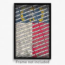 Sharpsburg North Carolina Poster (NC City Souvenir 11x17 Town Print)