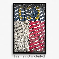 Toast North Carolina Poster (NC City Souvenir 11x17 Town Print)