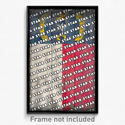 Star North Carolina Poster (NC City Souvenir 11x17 Town Print)