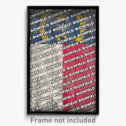 Richfield North Carolina Poster (NC City Souvenir 11x17 Town Print)