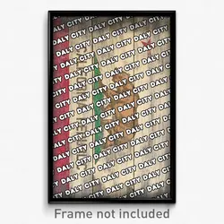 Daly City California Poster (CA City Souvenir 11x17 Town Print)