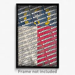 Marshall North Carolina Poster (NC City Souvenir 11x17 Town Print)