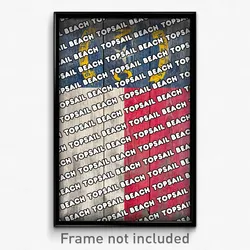 Topsail Beach North Carolina Poster (NC City Souvenir 11x17 Town Print)