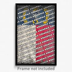 Aquadale North Carolina Poster (NC City Souvenir 11x17 Town Print)