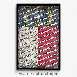 Caroleen North Carolina Poster (NC City Souvenir 11x17 Town Print)