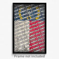 Forest Hills North Carolina Poster (NC City Souvenir 11x17 Town Print)