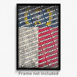 Bethania North Carolina Poster (NC City Souvenir 11x17 Town Print)