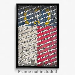 Sandy Creek North Carolina Poster (NC City Souvenir 11x17 Town Print)