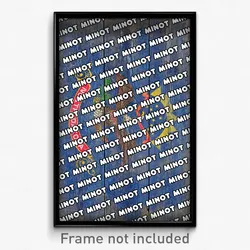 Minot North Dakota Poster (ND City Souvenir 11x17 Town Print)