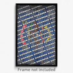 Dickinson North Dakota Poster (ND City Souvenir 11x17 Town Print)
