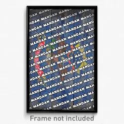 Mandan North Dakota Poster (ND City Souvenir 11x17 Town Print)