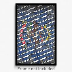 Jamestown North Dakota Poster (ND City Souvenir 11x17 Town Print)