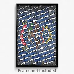 Lincoln North Dakota Poster (ND City Souvenir 11x17 Town Print)