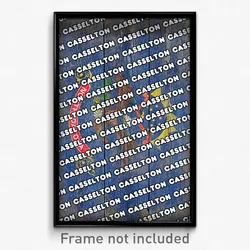 Casselton North Dakota Poster (ND City Souvenir 11x17 Town Print)