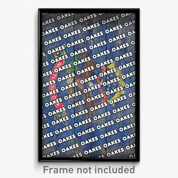 Oakes North Dakota Poster (ND City Souvenir 11x17 Town Print)