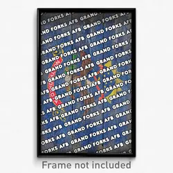 Grand Forks AFB North Dakota Poster (ND City Souvenir 11x17 Town Print)