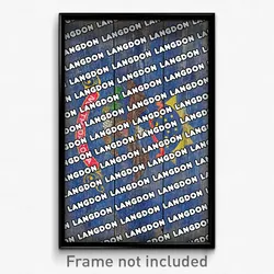 Langdon North Dakota Poster (ND City Souvenir 11x17 Town Print)