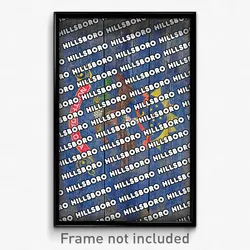 Hillsboro North Dakota Poster (ND City Souvenir 11x17 Town Print)