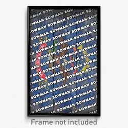 Bowman North Dakota Poster (ND City Souvenir 11x17 Town Print)