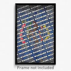 Washburn North Dakota Poster (ND City Souvenir 11x17 Town Print)