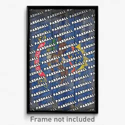 Parshall North Dakota Poster (ND City Souvenir 11x17 Town Print)
