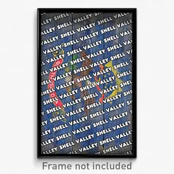 Shell Valley North Dakota Poster (ND City Souvenir 11x17 Town Print)