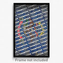 Thompson North Dakota Poster (ND City Souvenir 11x17 Town Print)