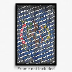 Ellendale North Dakota Poster (ND City Souvenir 11x17 Town Print)