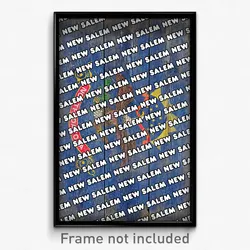 New Salem North Dakota Poster (ND City Souvenir 11x17 Town Print)