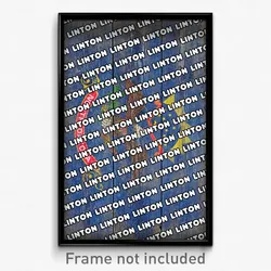 Linton North Dakota Poster (ND City Souvenir 11x17 Town Print)