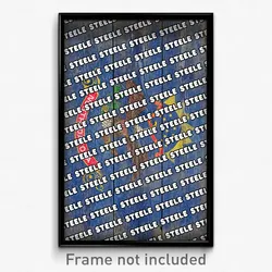 Steele North Dakota Poster (ND City Souvenir 11x17 Town Print)