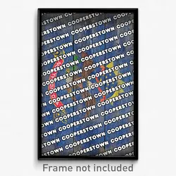 Cooperstown North Dakota Poster (ND City Souvenir 11x17 Town Print)
