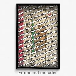 Newport Beach California Poster (CA City Souvenir 11x17 Town Print)