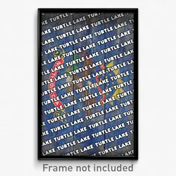 Turtle Lake North Dakota Poster (ND City Souvenir 11x17 Town Print)