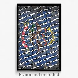 South Heart North Dakota Poster (ND City Souvenir 11x17 Town Print)