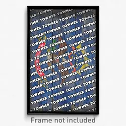 Towner North Dakota Poster (ND City Souvenir 11x17 Town Print)