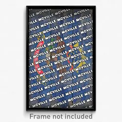 McVille North Dakota Poster (ND City Souvenir 11x17 Town Print)