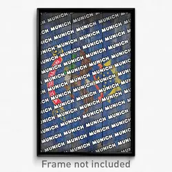Munich North Dakota Poster (ND City Souvenir 11x17 Town Print)
