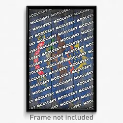 McClusky North Dakota Poster (ND City Souvenir 11x17 Town Print)