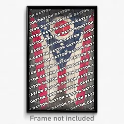 Dayton Ohio Poster (OH City Souvenir 11x17 Town Print)