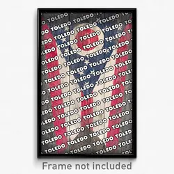 Toledo Ohio Poster (OH City Souvenir 11x17 Town Print)