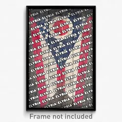 Elyria Ohio Poster (OH City Souvenir 11x17 Town Print)