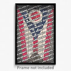 Cleveland Heights Ohio Poster (OH City Souvenir 11x17 Town Print)