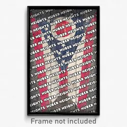 Huber Heights Ohio Poster (OH City Souvenir 11x17 Town Print)