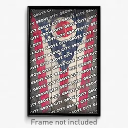 Grove City Ohio Poster (OH City Souvenir 11x17 Town Print)