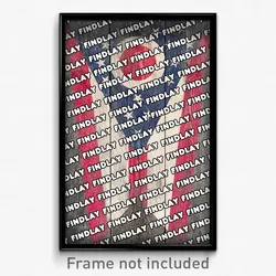 Findlay Ohio Poster (OH City Souvenir 11x17 Town Print)