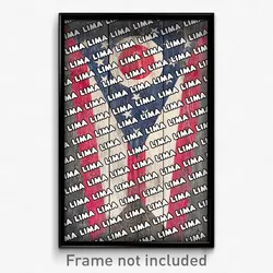 Lima Ohio Poster (OH City Souvenir 11x17 Town Print)