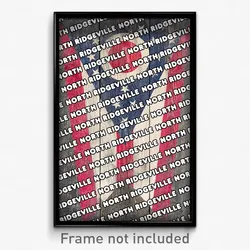 North Ridgeville Ohio Poster (OH City Souvenir 11x17 Town Print)