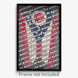 Massillon Ohio Poster (OH City Souvenir 11x17 Town Print)