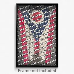 Avon Lake Ohio Poster (OH City Souvenir 11x17 Town Print)